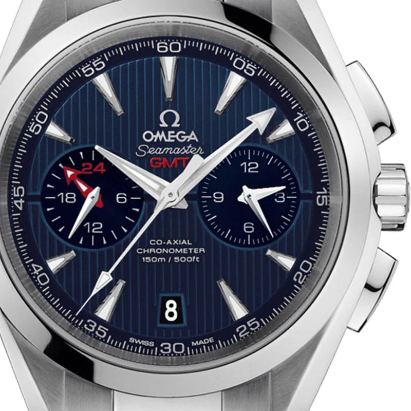 Seamaster Aqua Terra Chronograph GMT Watch Review dial