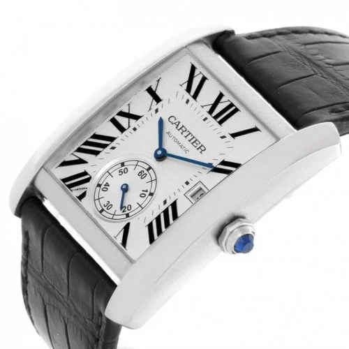 Cartier Tank MC W5330004 Automatic Black Dial Mens Luxury Watch - Image 2