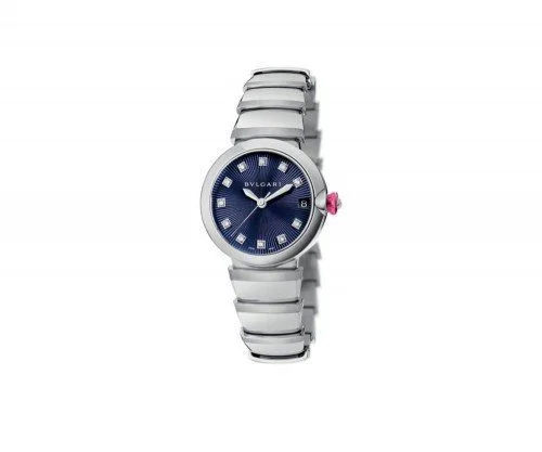 lu33c3ssd-11 Bvlgari Lvcea 33mm Blue Marine Dial Diamond Ladies