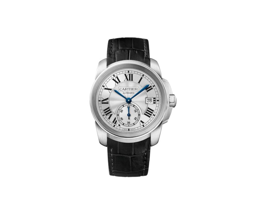 Calibre De Cartier WSCA0003 38mm Mens Automatic Luxury Watch Caliber 1904 MC front view @majordor #majordor