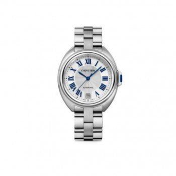 Cartier Cle De Cartier WSCL0006 35mm Automatic Ladies Luxury Watch Caliber 1847 MC front view @majordor #majordor