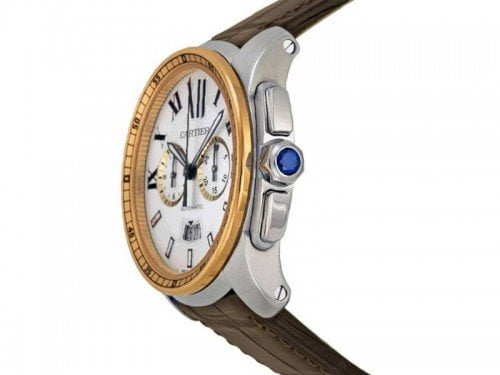 Calibre De Cartier W7100043 42mm Mens Automatic Luxury Watch Caliber 1904-PS MC side view @majordor #majordor