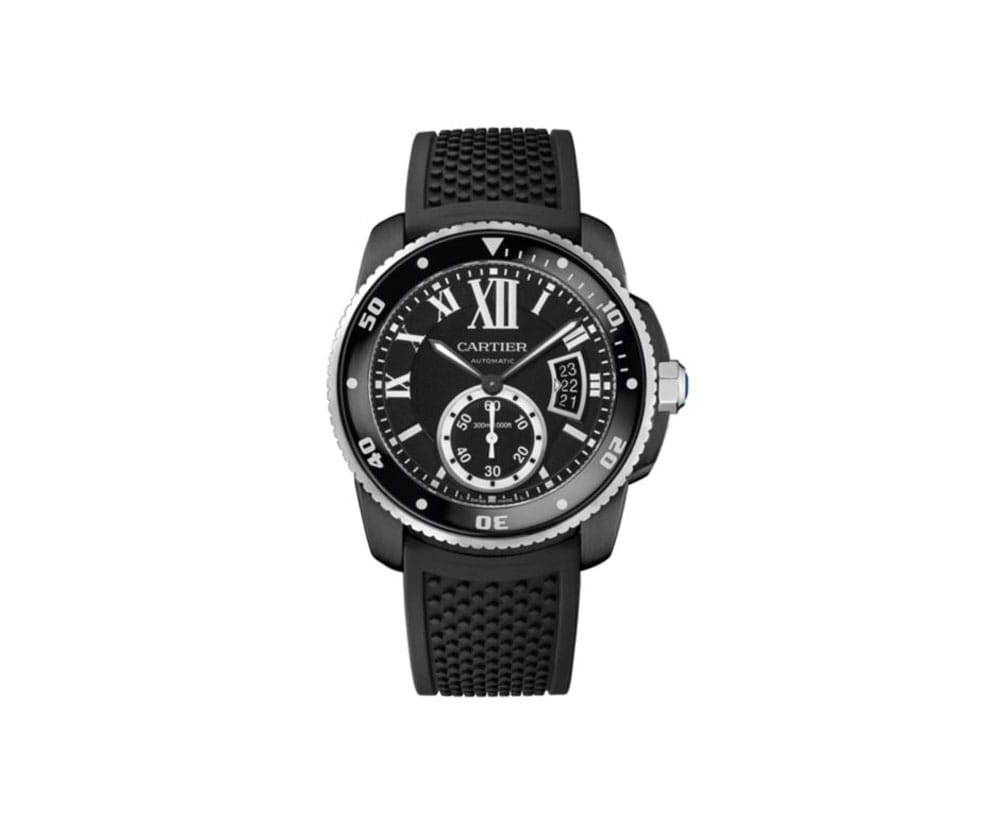 Calibre de Cartier WSCA0006 Diver Automatic Black ADLC Watch