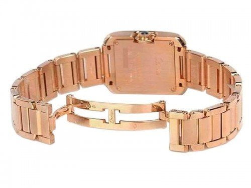 Cartier Tank Anglaise WJTA0004 Rose Gold Small Ladies Watch case back caliber 057 @majordor #majordor