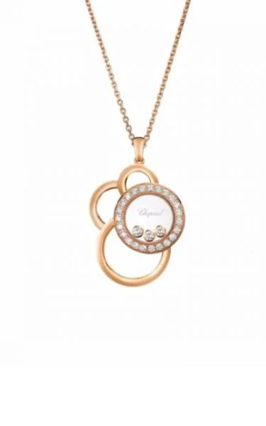 Chopard Happy Dreams Diamond 18K Rose Gold Ladies Necklace