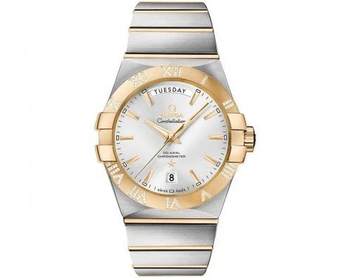 Omega Constellation 123.25.38.22.02.002 Co-Axial Automatic 38 mm Day-Date Mens Watch front view