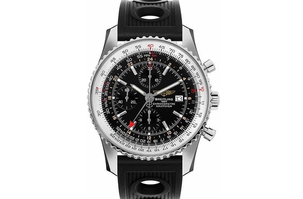 Breitling Navitimer a2432212-b726-201s GMT World Chronograph Men's Watch