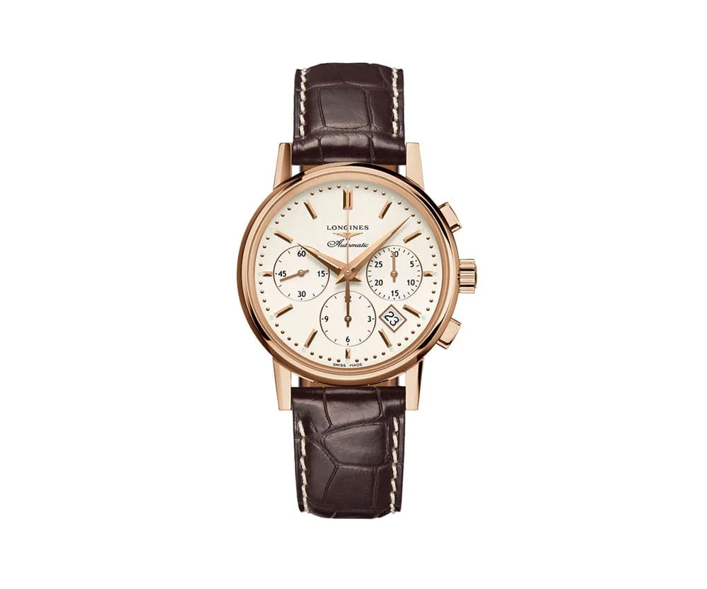 Longines Heritage Column Wheel Chronograph Mens Watch L2.733.8.72.2