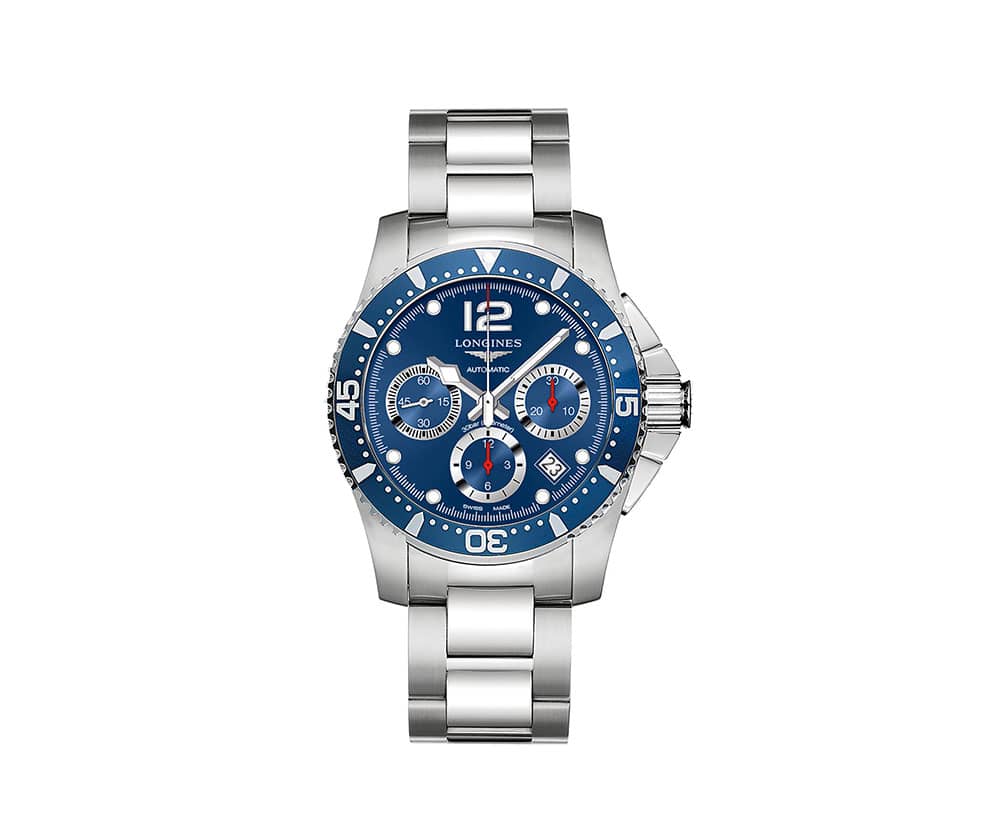 Hydroconquest automatic blue outlet dial men's watch