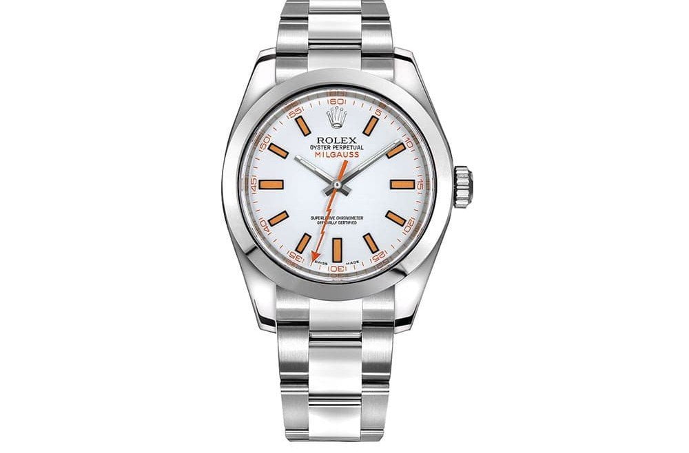 Rolex Milgauss 116400-0002 40mm White Dial Watch