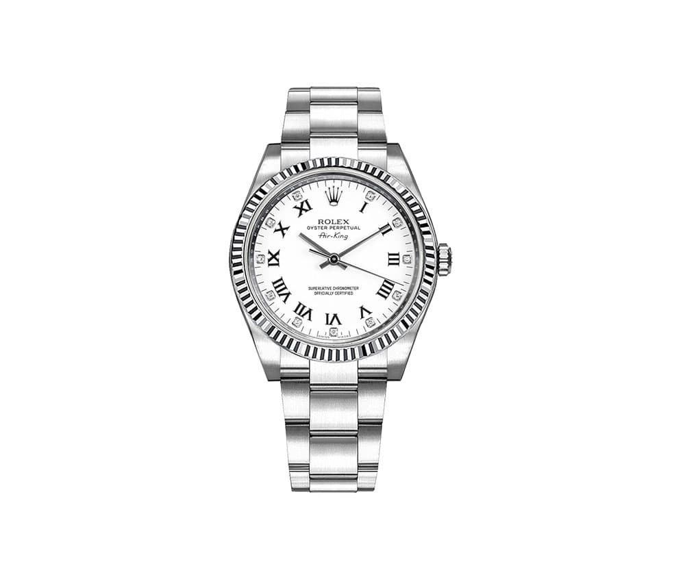 Rolex 114234 whtdro Air King Perpetual Women Watch