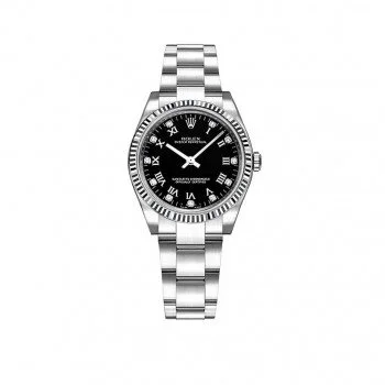 Rolex Oyster Perpetual 31mm Womens Luxury Watch 177234-BLKRDO