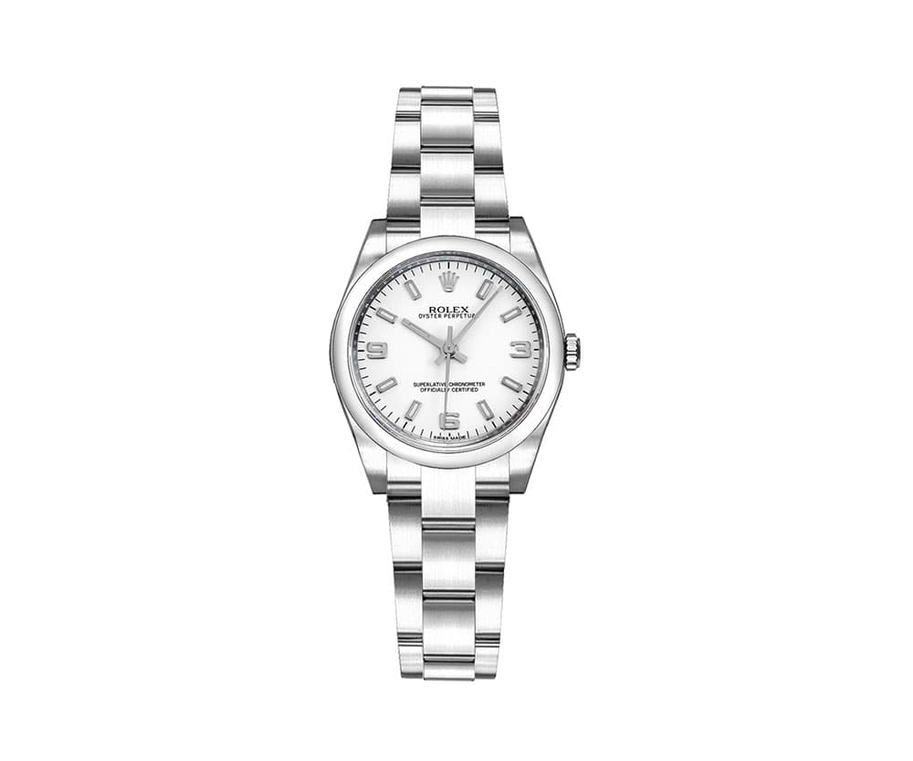 Rolex 176200 whtsao Oyster Perpetual 26 mm White Dial Ladies Watch caliber 2133 @majordor #majordor