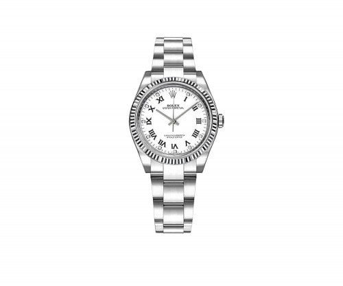 Rolex 177234 whtdro Oyster Perpetual 31mm White Dial Lady Watch caliber 2231 @majordor #majordor