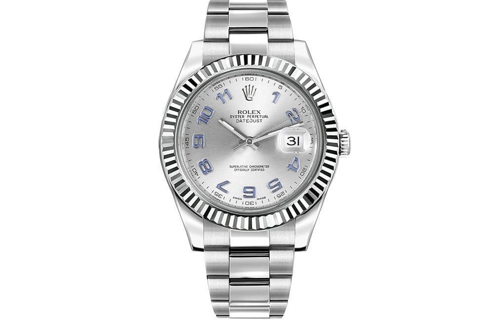 Rolex Datejust II 116334-slvao 41mm White Gold Bezel Mens Watch @majordor #majordor