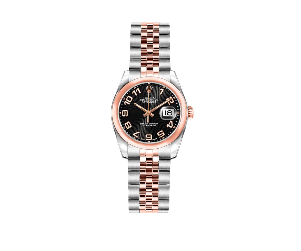 Rolex Lady Datejust 179161-BLKCAJ 26mm Luxury Womens Watch