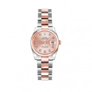 Rolex Lady-Datejust 179161 26mm Pink Diamond Rose Gold Watch