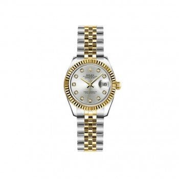 Rolex Lady Datejust 179173-SLVDJ 26mm Luxury Womens Watch