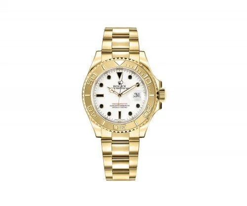 168628-WHT Rolex Yacht Master 35 Womens Luxury Watch