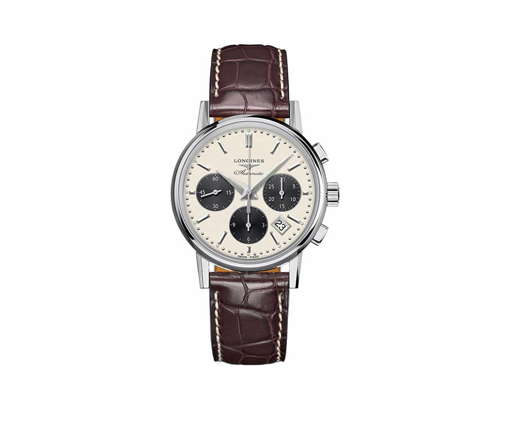 Longines Heritage L2.733.4.02.2 Column Wheel Chronograph Watch