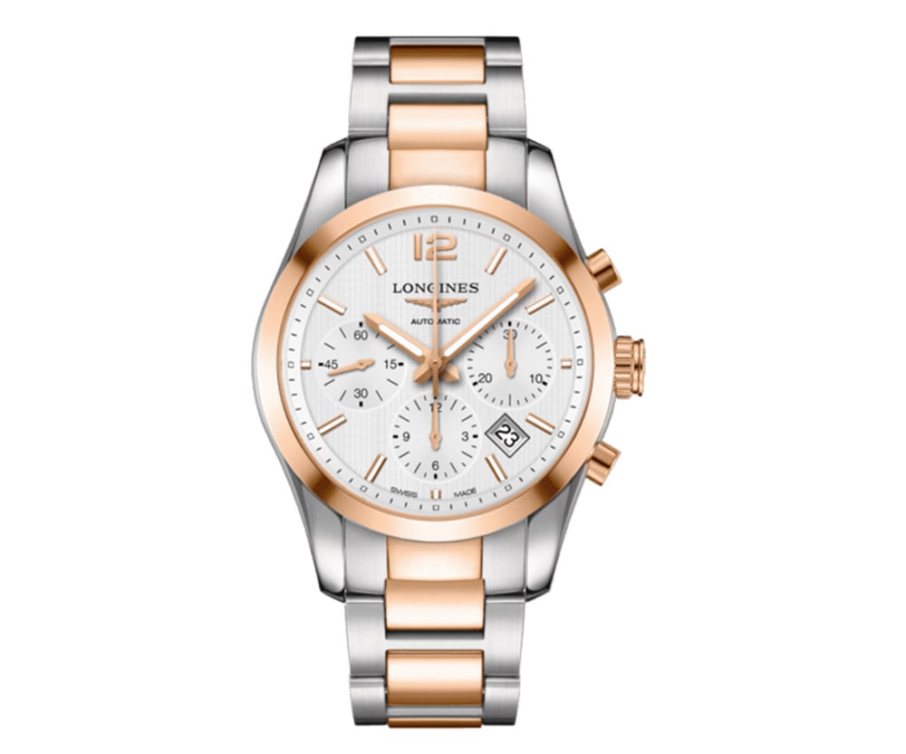 Longines Conquest L2.786.5.76.7 Automatic Chronograph 41mm Watch