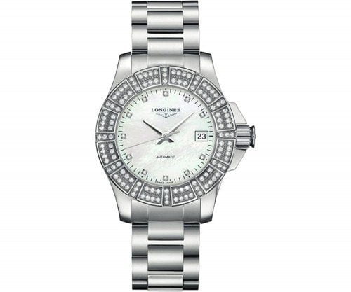Longines Conquest L3.180.0.87.6 Automatic Diamonds Ladies Watch Caliber L595