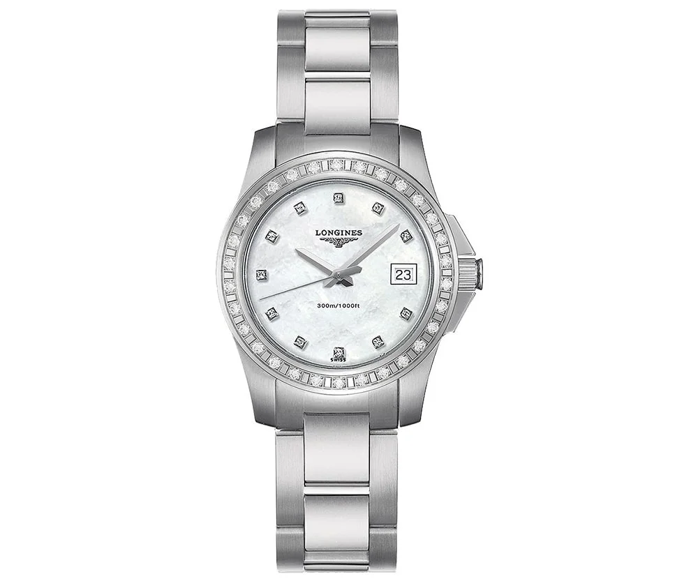 Longines Conquest Quartz Ladies Luxury Watch L32580886 | MAJORDOR®
