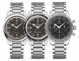 Omega Limited Edition 1957 Trilogy Series Speedmaster ’57 Seamaster 300 Railmaster