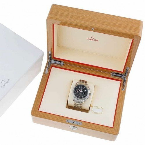 Omega Aqua Terra 150m Co-Axial GMT Chronograph 43mm Mens Watch 231.10.43.52.06.001 manufacturer original box