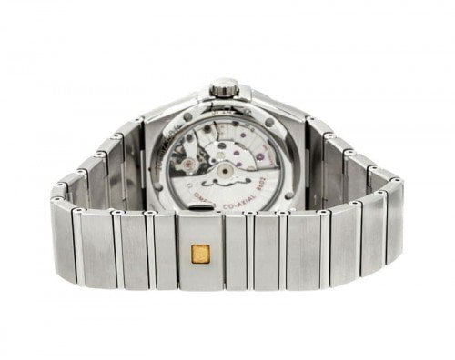 Omega Constellation 123.10.38.22.01.001 Automatic Day-Date Watch Caliber 8602 case back view @majordor #majordor