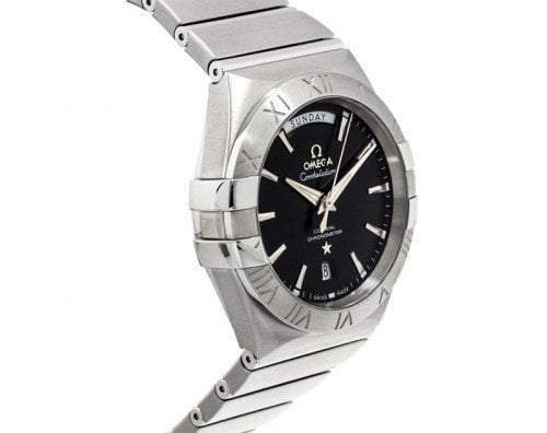 Omega Constellation 123.10.38.22.01.001 Automatic Day-Date Watch Caliber 8602 side view @majordor #majordor