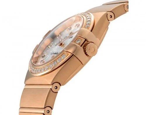 Omega Constellation 123.55.27.60.55.015 Quartz 27mm Ladies Watch side view
