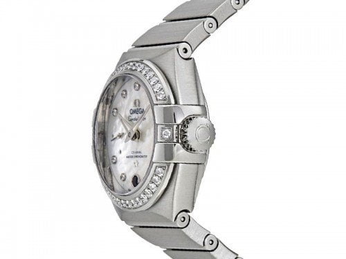 Omega Constellation 127.15.27.20.55.001 Automatic Small Seconds Lady side view