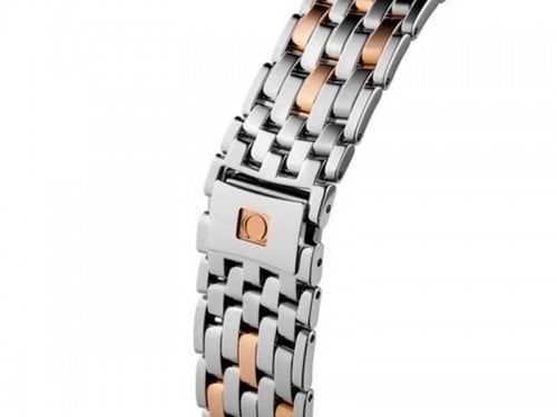 Omega De Ville Prestige Co-Axial Luxury Watch Steel and Gold deployment buckle