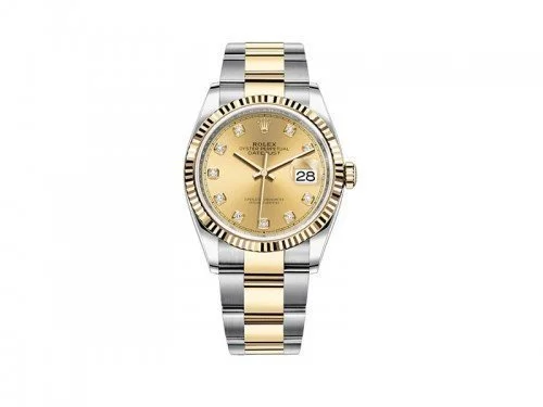 Rolex Datejust M126233-0018 chpdo 36mm Yellow Rolesor