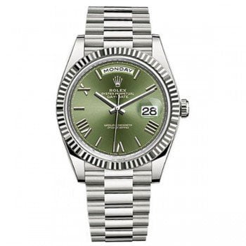 Rolex Day-Date 228239 40 Green Dial White Gold Luxury Watch @majordor #majordor