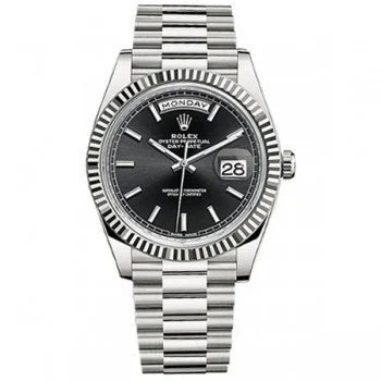Rolex Day-Date 228239 blksp 40 Black Dial White Gold Luxury Watch @majordor #majordor