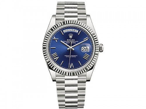 Rolex Day-Date 228239 blurp 40 Blue Dial White Gold Luxury Watch @majordor #majordor