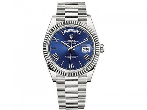 Rolex Day-Date 228239 blurp 40 Blue Dial White Gold Luxury Watch @majordor #majordor