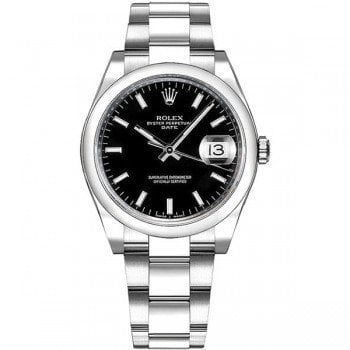 115200 Rolex Oyster Perpetual Date 34 Black Dial Lady Watch blkso @majordor #majordor