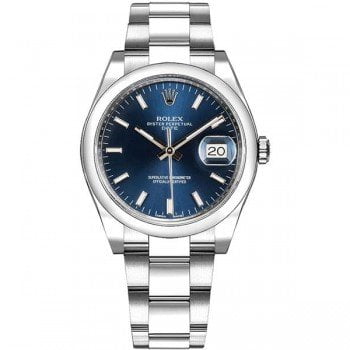 115200 Rolex Oyster Perpetual Date 34 Blue Dial Lady Watch bluso caliber 3135 @majordor #majordor