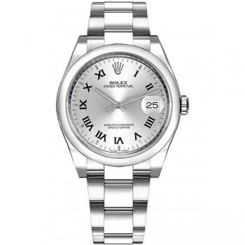 115200 slvrso Rolex Date Oyster Perpetual 34 Silver Dial Lady Watch caliber 3135 @majordor #majordor