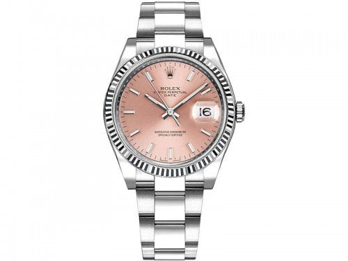 115234 Rolex Date pnkso Oyster Perpetual 34 Silver Dial Lady Watch caliber 3135 @majordor #majordor