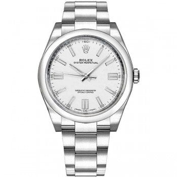Rolex 116000 wthso Oyster Perpetual 36 White Dial Ladies Watch