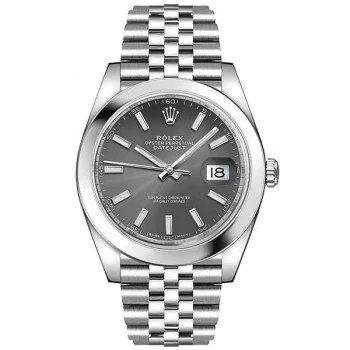 Rolex Datejust m126300-0008 rhosj 41mm Grey Dial Watch