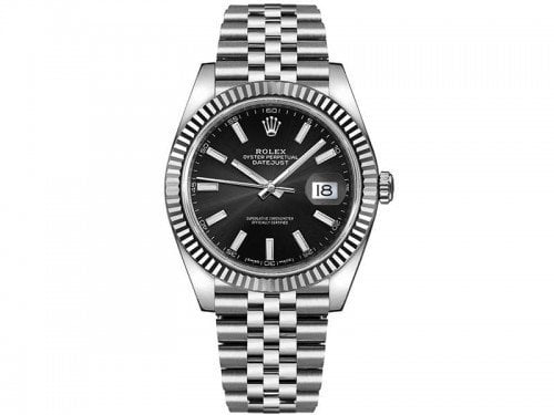 Rolex Datejust m126334-0018 blksj 41mm Black Dial Watch