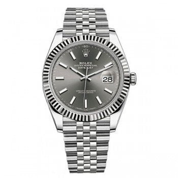 Rolex Datejust m126334-0010 rhosj 41mm Grey Dial Watch