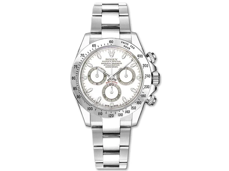 Rolex Daytona 116520 White Cosmograph Steel Case Mens Watch @majordor #majordor