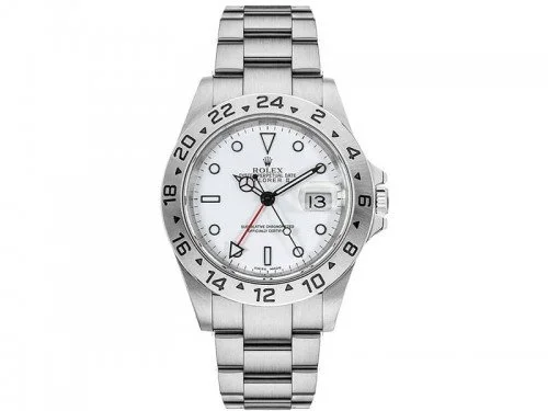 Rolex Explorer II 16570 GMT White Dial Mens Luxury Watch