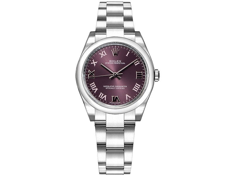 Rolex oyster outlet perpetual purple dial